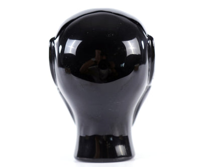 Nicedony 3.9" Black Obsidian Hand Carved Crystal Elf Alien Sculpture - View 14