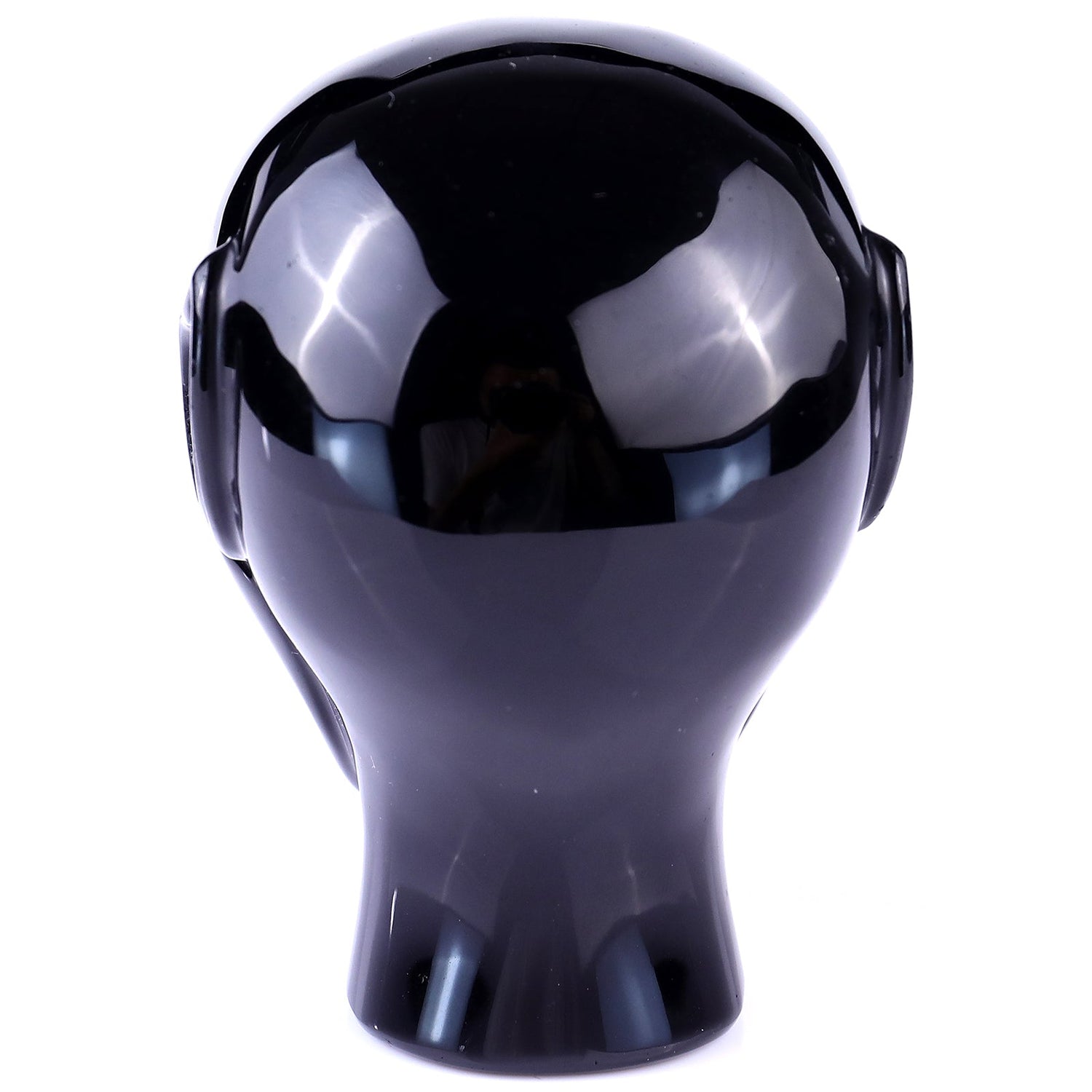 Nicedony 3.9" Black Obsidian Hand Carved Crystal Elf Alien Sculpture (SKU: S100017) - Photo 5