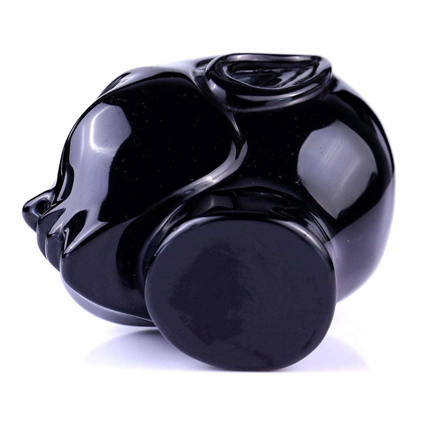 Nicedony 3.9" Black Obsidian Hand Carved Crystal Elf Alien Sculpture - View 6
