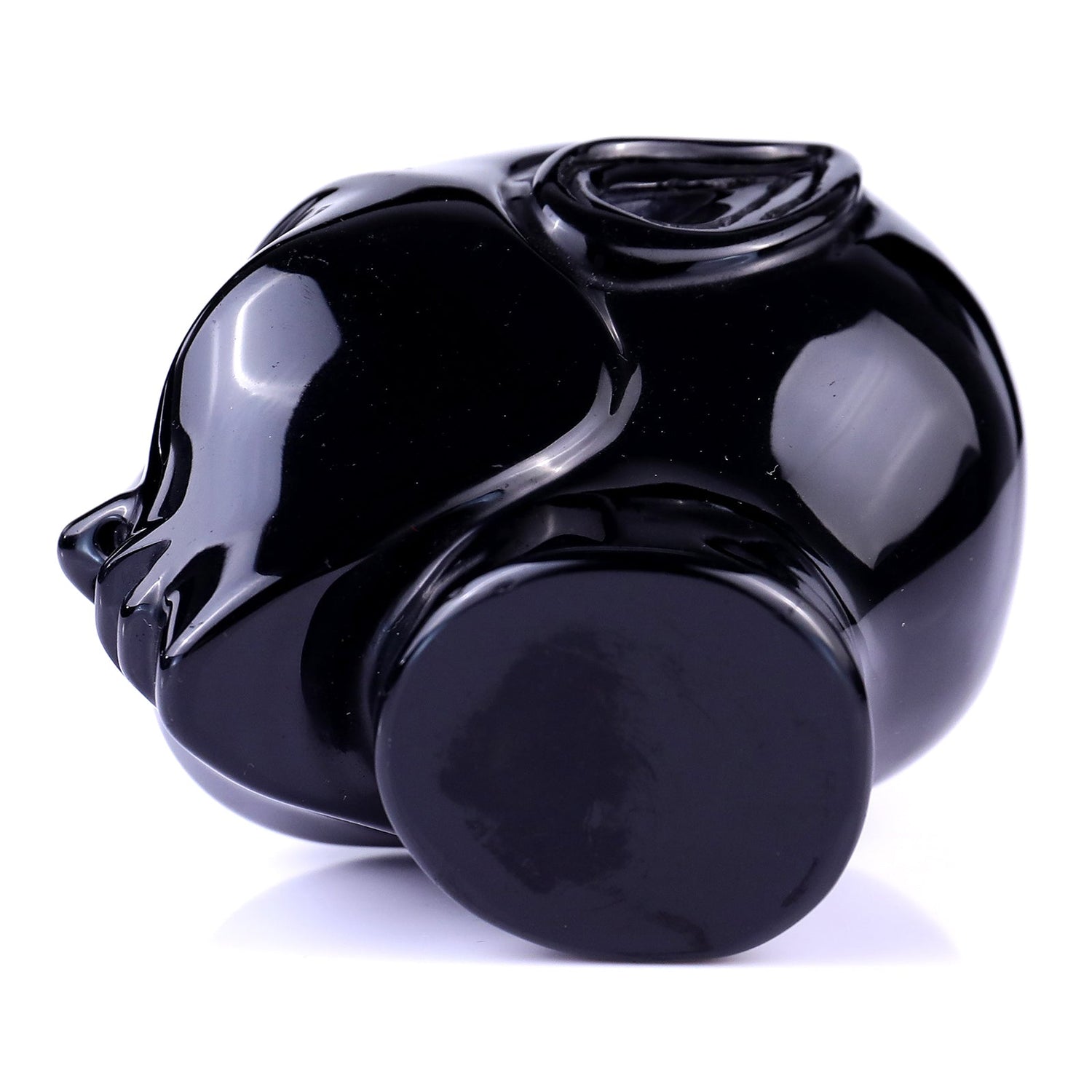 Nicedony 3.9" Black Obsidian Hand Carved Crystal Elf Alien Sculpture (SKU: S100017) - Photo 6
