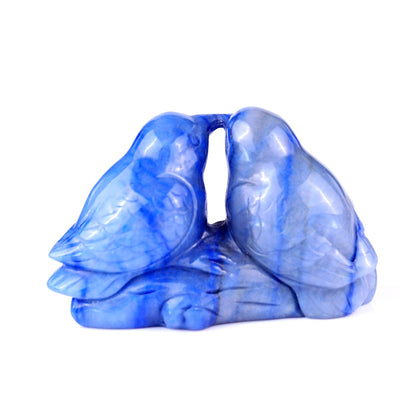 Nicedony 3.9" Blue Aventurine Hand Carved Crystal Birds Sculpture - View 4