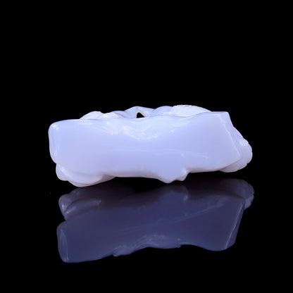 Nicedony 3.9" Blue Chalcedony Hand Carved Crystal Birds Sculpture - View 6