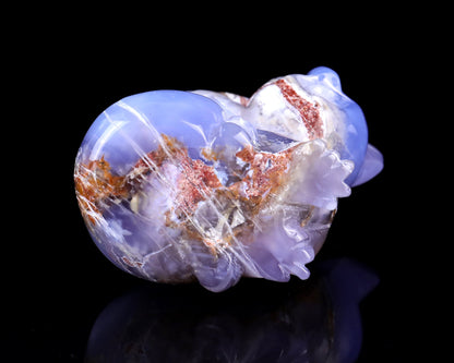 Nicedony 3.9" Blue Chalcedony Hand Carved Crystal Koala Sculpture - View 8