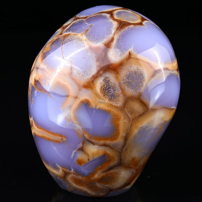 Nicedony 3.9" Blue Chalcedony Hand Carved Crystal Polished Stone - View 6