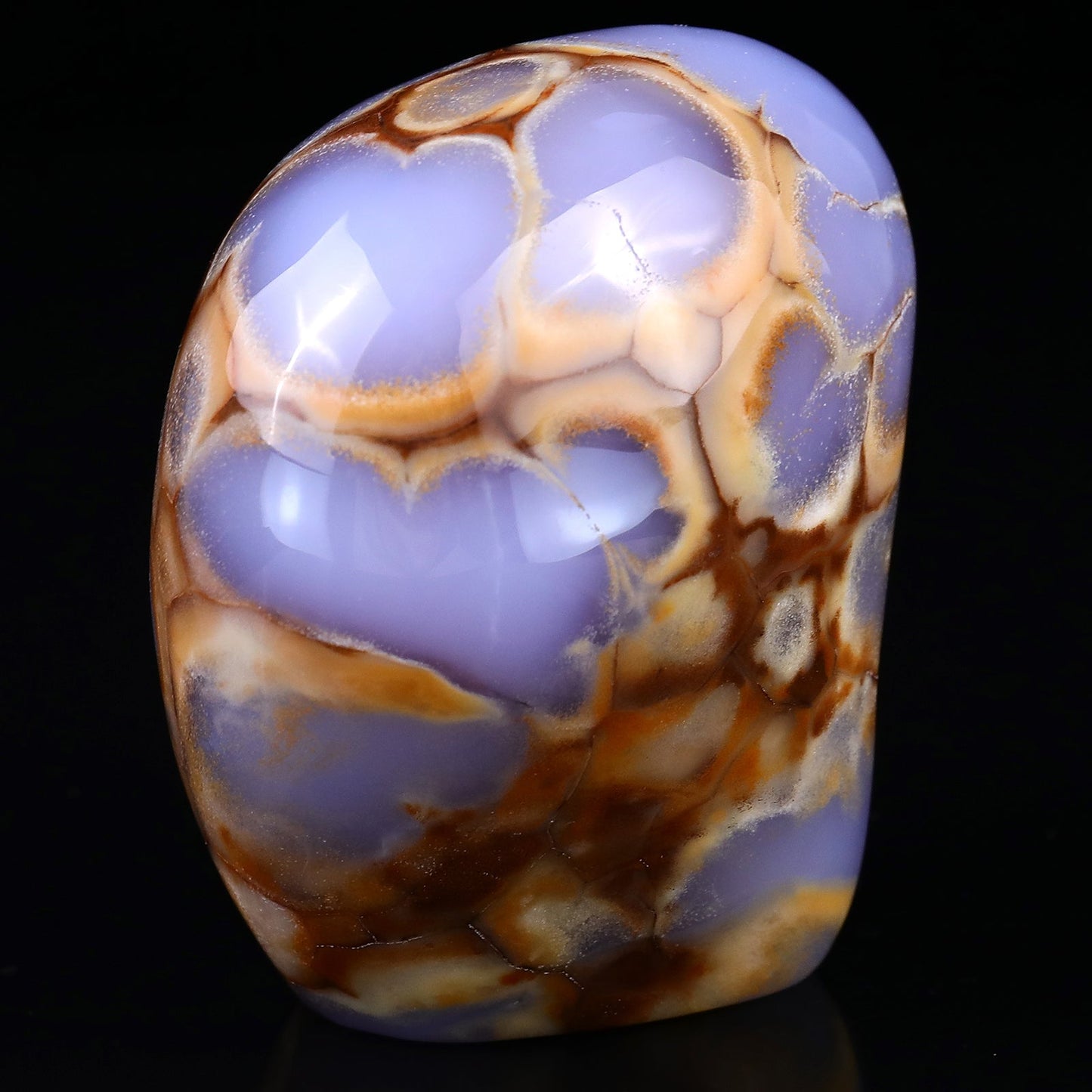 Nicedony 3.9" Blue Chalcedony Hand Carved Crystal Polished Stone - View 5
