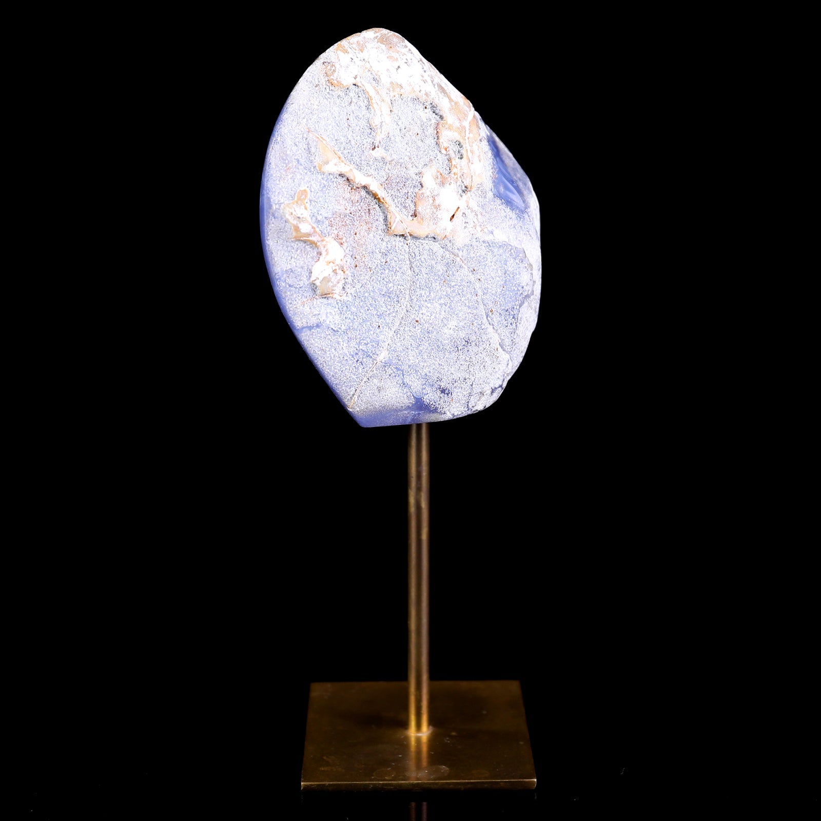 Nicedony 3.9" Blue Chalcedony Hand Carved Crystal Polished Stone - View 14