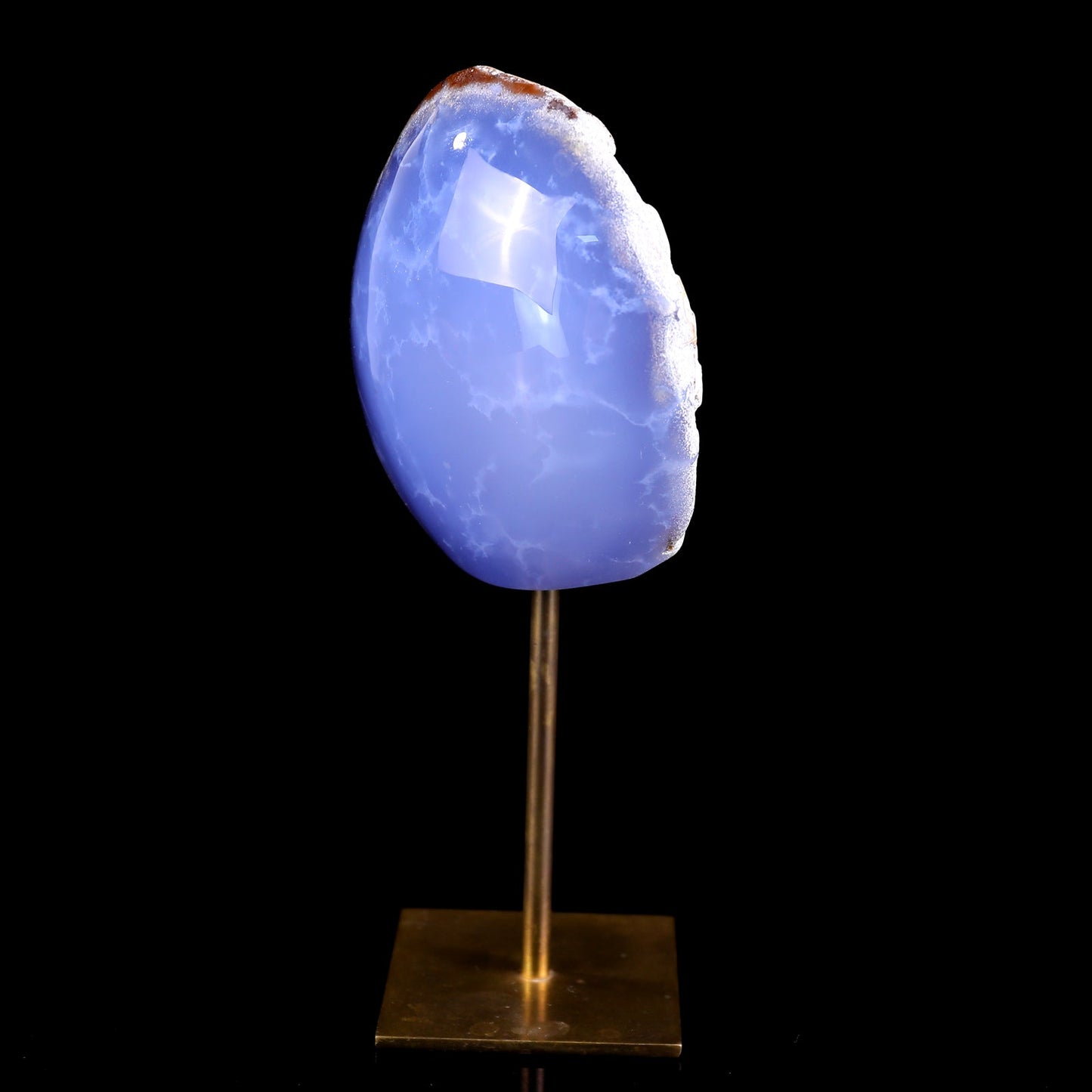 Nicedony 3.9" Blue Chalcedony Hand Carved Crystal Polished Stone - View 17