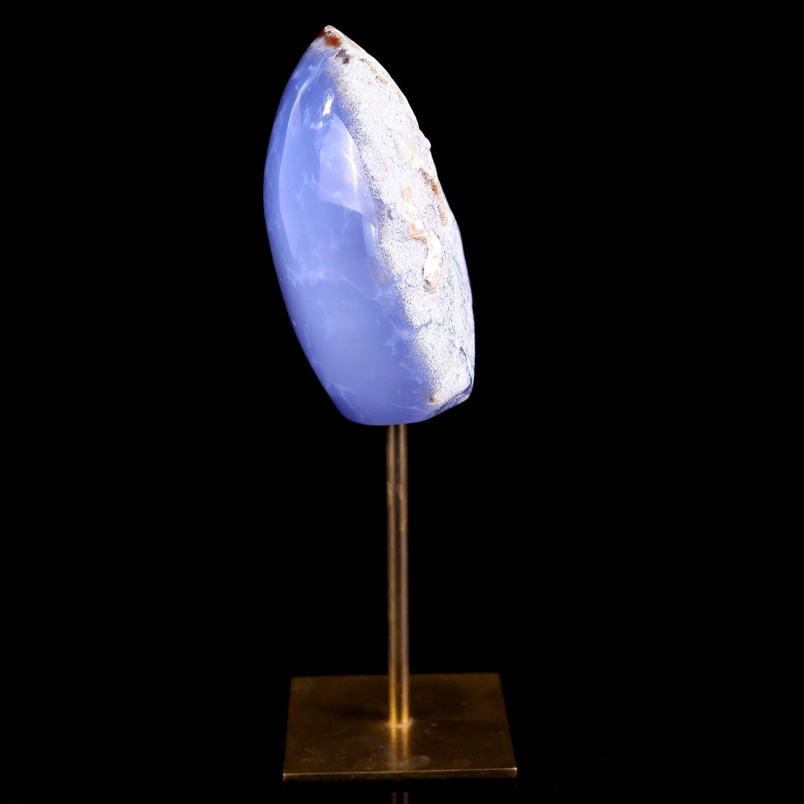 Nicedony 3.9" Blue Chalcedony Hand Carved Crystal Polished Stone - View 15