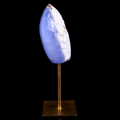 Nicedony 3.9" Blue Chalcedony Hand Carved Crystal Polished Stone - View 15
