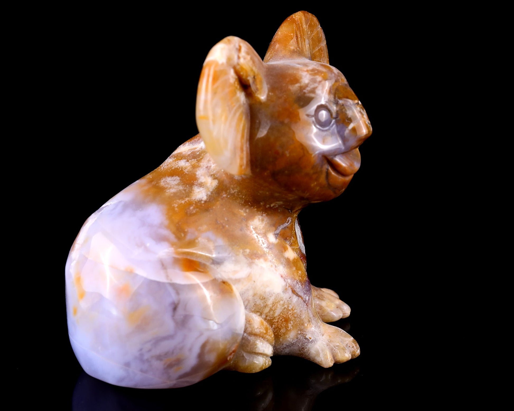 Nicedony 3.9" Chalcedony Hand Carved Crystal Koala Sculpture - View 4