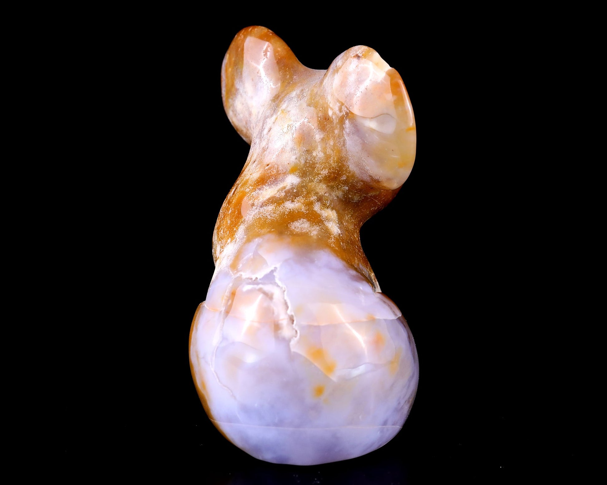 Nicedony 3.9" Chalcedony Hand Carved Crystal Koala Sculpture - View 5