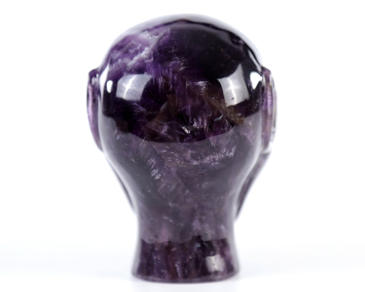 Nicedony 3.9" Dream Amethyst Agate Hand Carved Elf Alien Sculpture - View 9