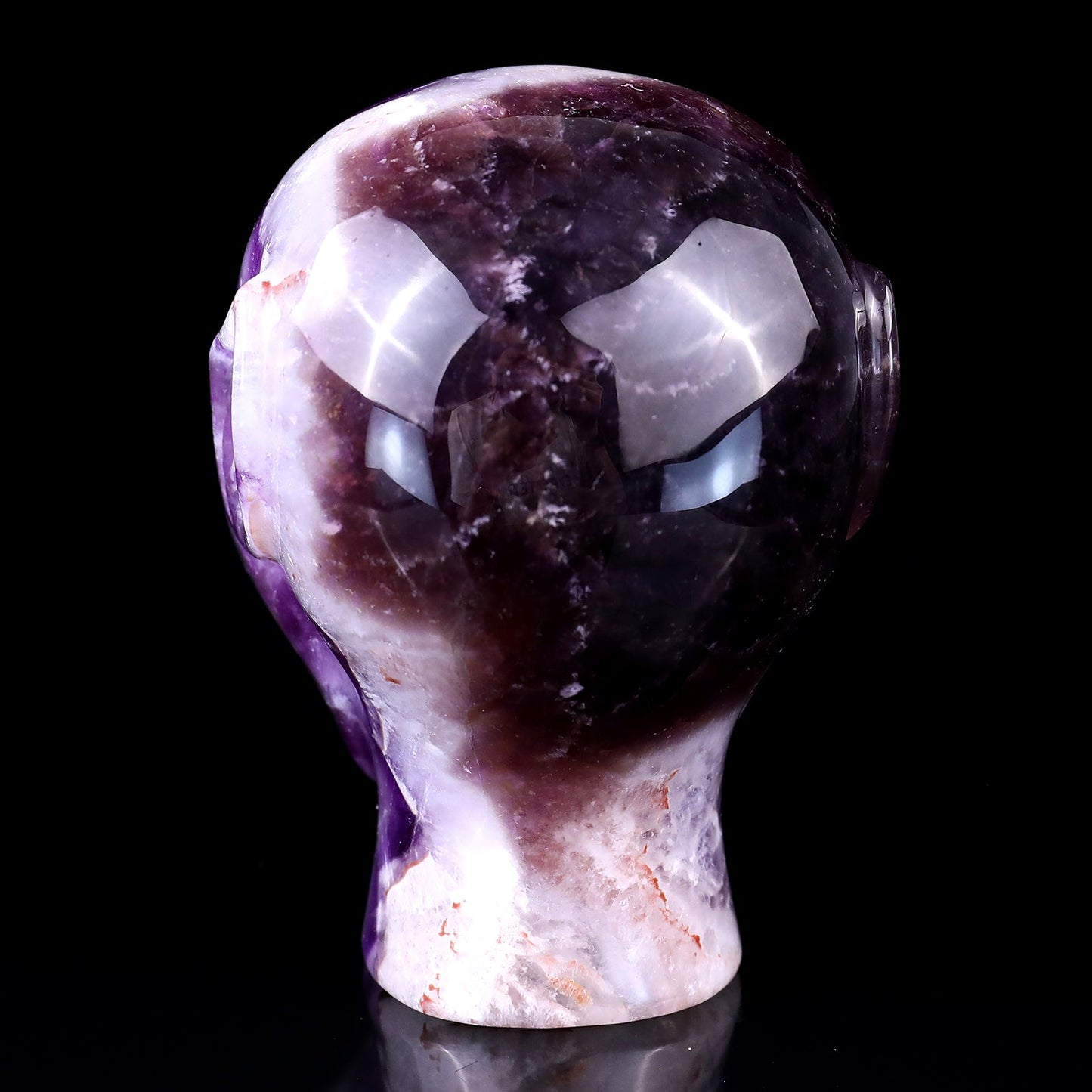 Nicedony 3.9" Dream Amethyst Hand Carved Crystal Elf Alien Sculpture - View 5