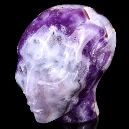 Nicedony 3.9" Dream Amethyst Hand Carved Crystal Elf Alien Sculpture - View 7