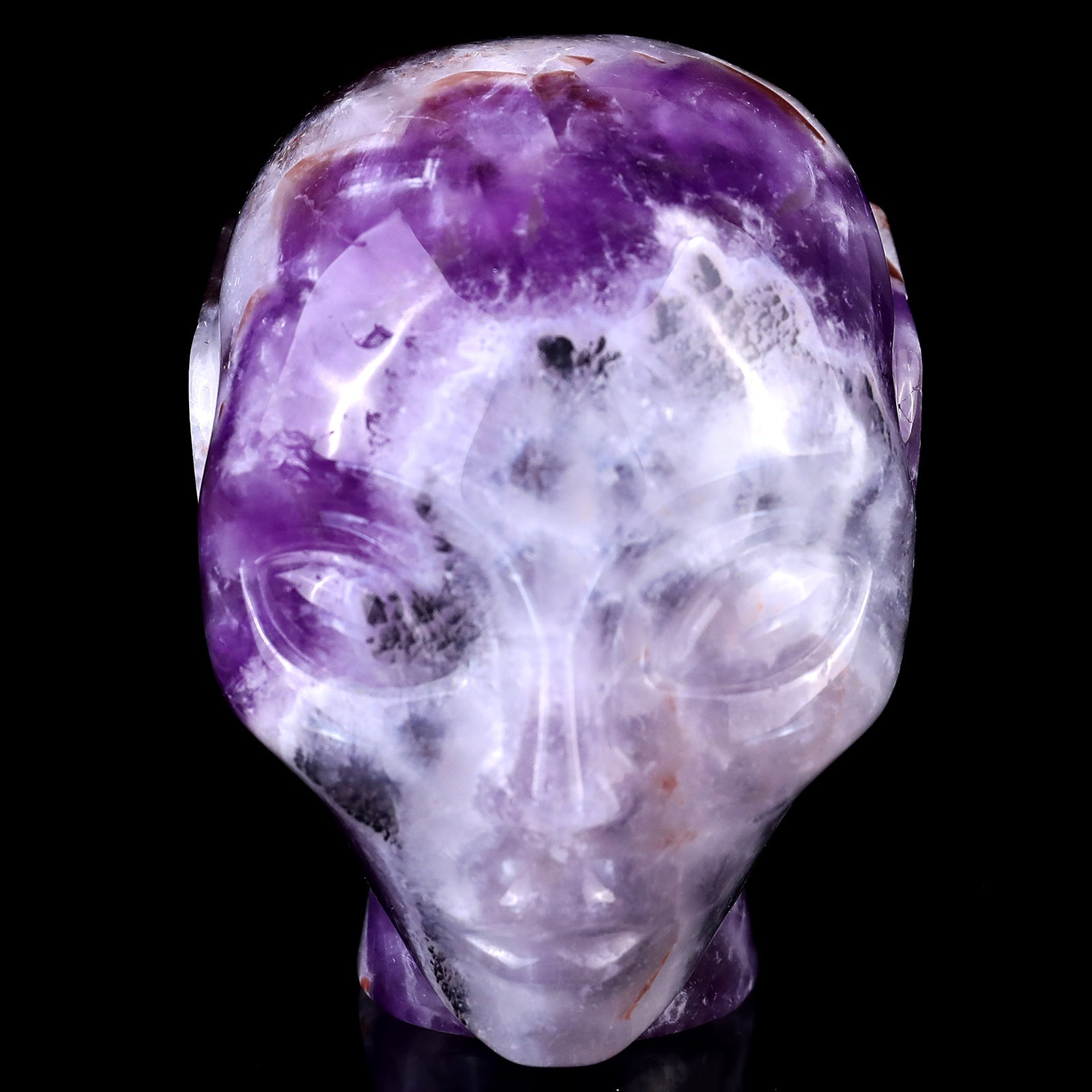 Nicedony 3.9" Dream Amethyst Hand Carved Crystal Elf Alien Sculpture - View 2