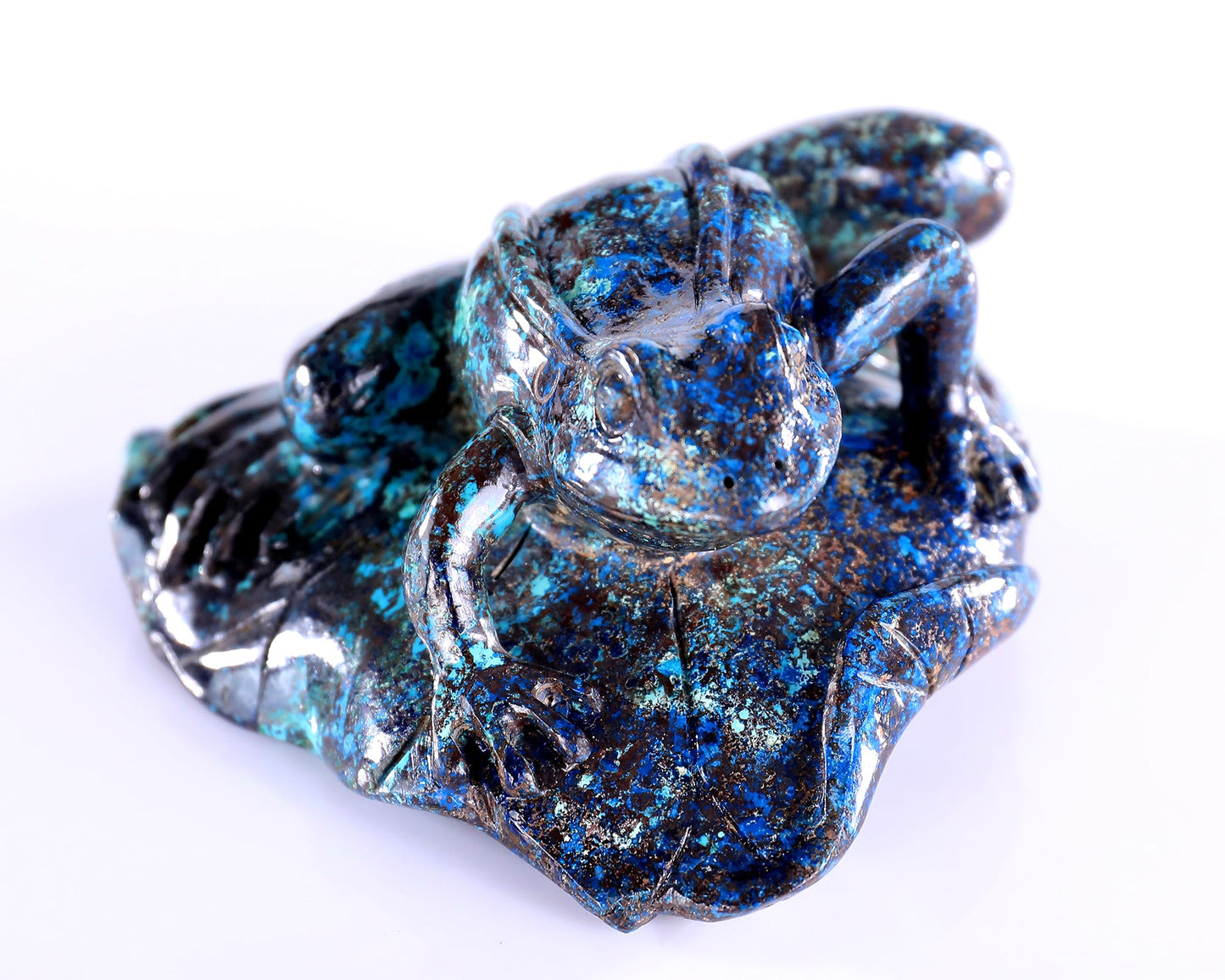 Nicedony 3.9" Phoenix Stone Hand Carved Crystal Frog Sculpture - View 2