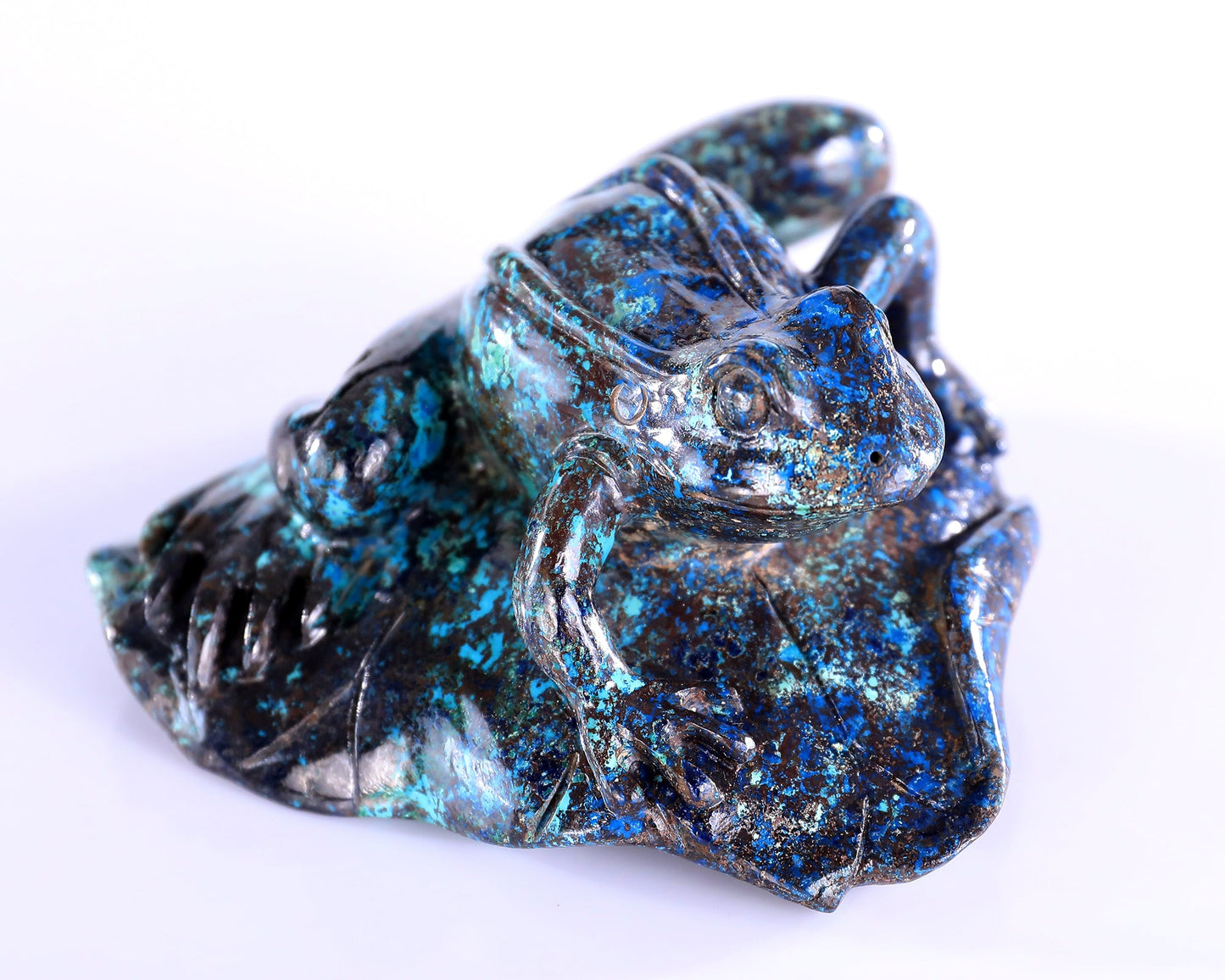 Nicedony 3.9" Phoenix Stone Hand Carved Crystal Frog Sculpture - View 3