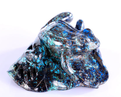 Nicedony 3.9" Phoenix Stone Hand Carved Crystal Frog Sculpture - View 4