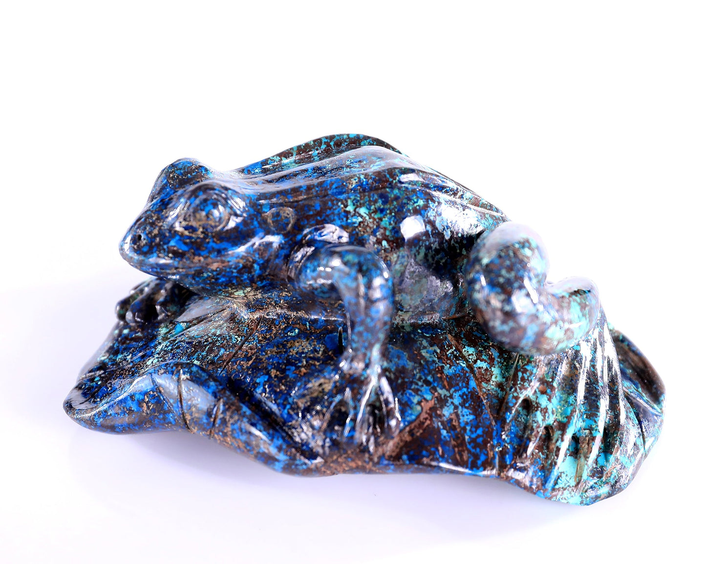 Nicedony 3.9" Phoenix Stone Hand Carved Crystal Frog Sculpture - View 8