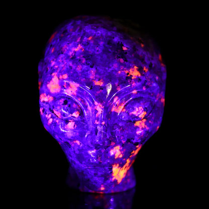 Nicedony 3.9" Yooperlite Hand Carved Crystal Elf Alien Sculpture - View 9
