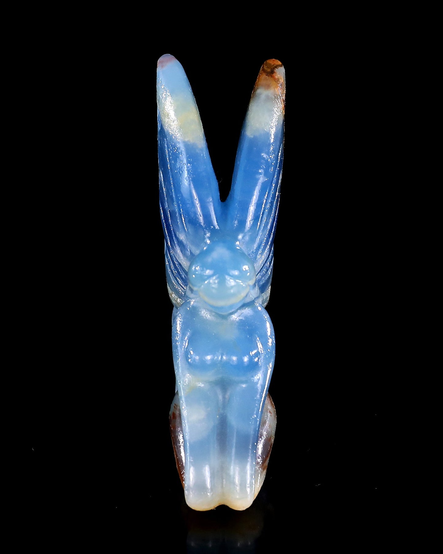 Nicedony 3" Blue Onyx Hand Carved Crystal Flower Faerie Sculpture - View 77