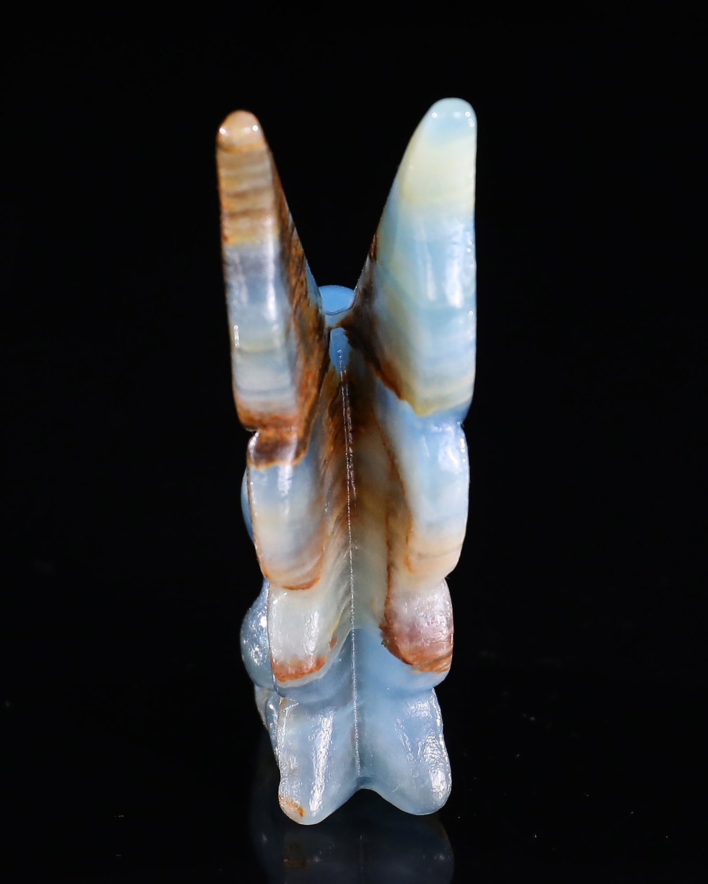 Nicedony 3" Blue Onyx Hand Carved Crystal Flower Faerie Sculpture - View 70