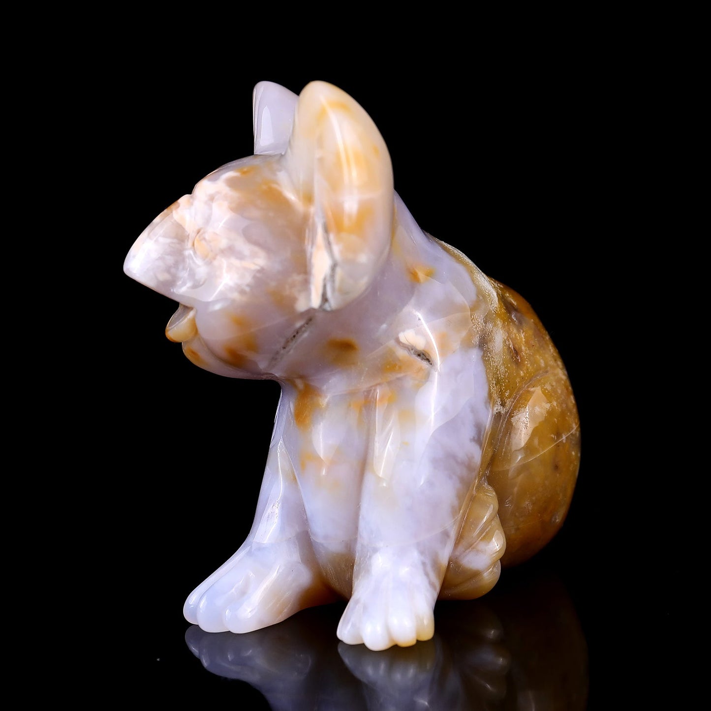 Nicedony 4.0" Chalcedony Hand Carved Crystal Koala Sculpture - View 7
