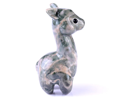 Nicedony 4.0" New Jade Hand Carved Crystal Alpaca Sculpture - View 5