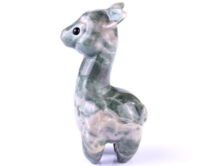 Nicedony 4.0" New Jade Hand Carved Crystal Alpaca Sculpture - View 7