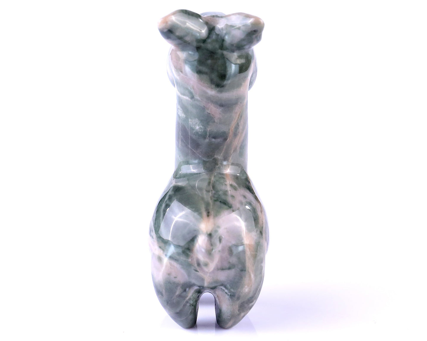 Nicedony 4.0" New Jade Hand Carved Crystal Alpaca Sculpture - View 6