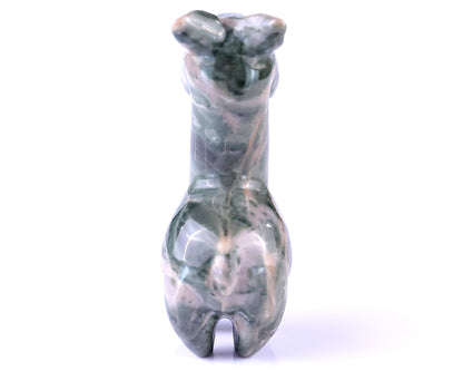 Nicedony 4.0" New Jade Hand Carved Crystal Alpaca Sculpture - View 6