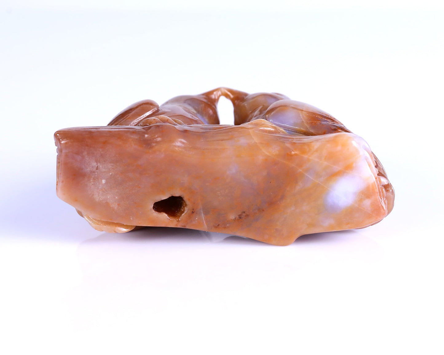 Nicedony 4.1" Chalcedony Hand Carved Crystal Birds Sculpture - View 36