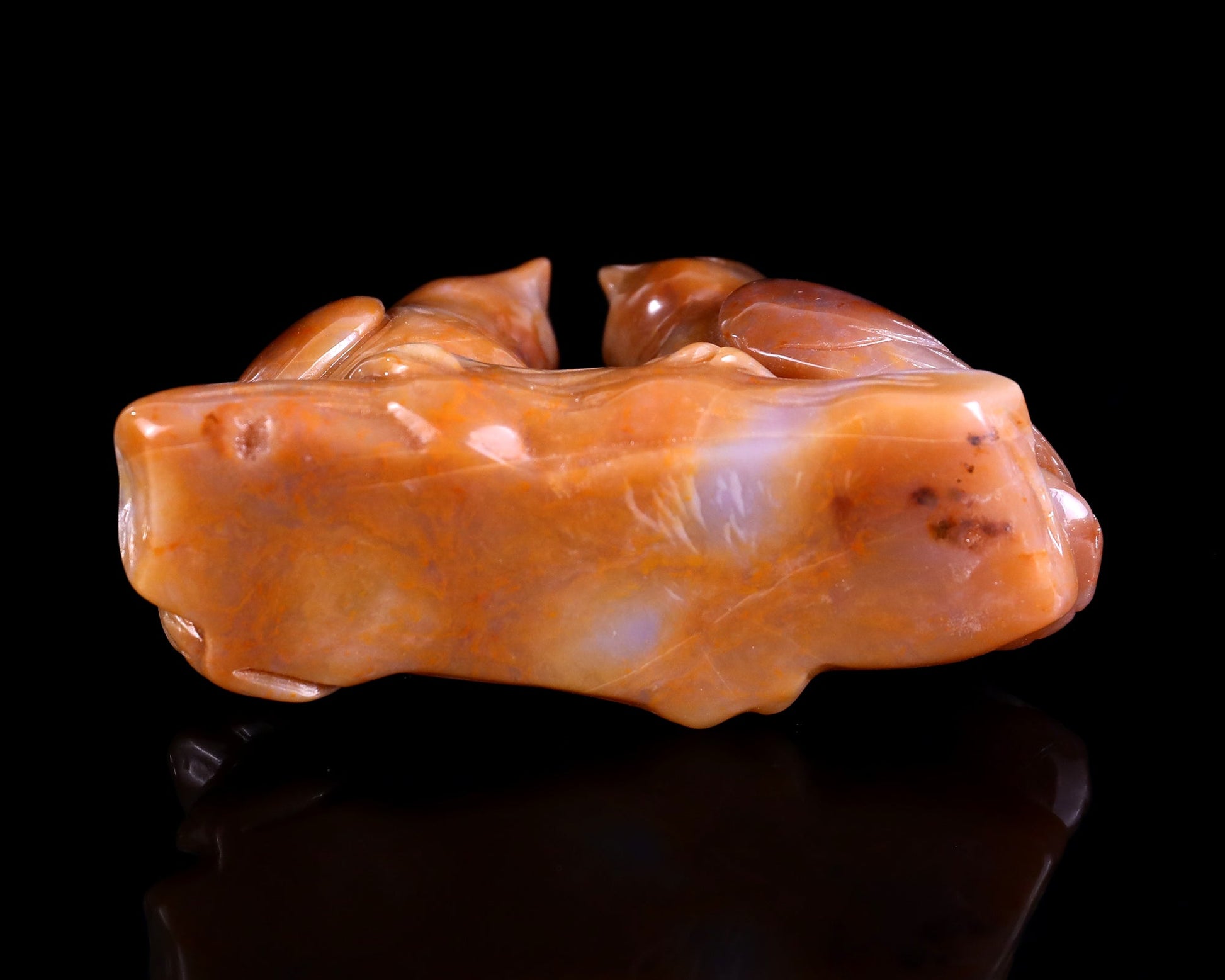Nicedony 4.1" Chalcedony Hand Carved Crystal Birds Sculpture - View 27