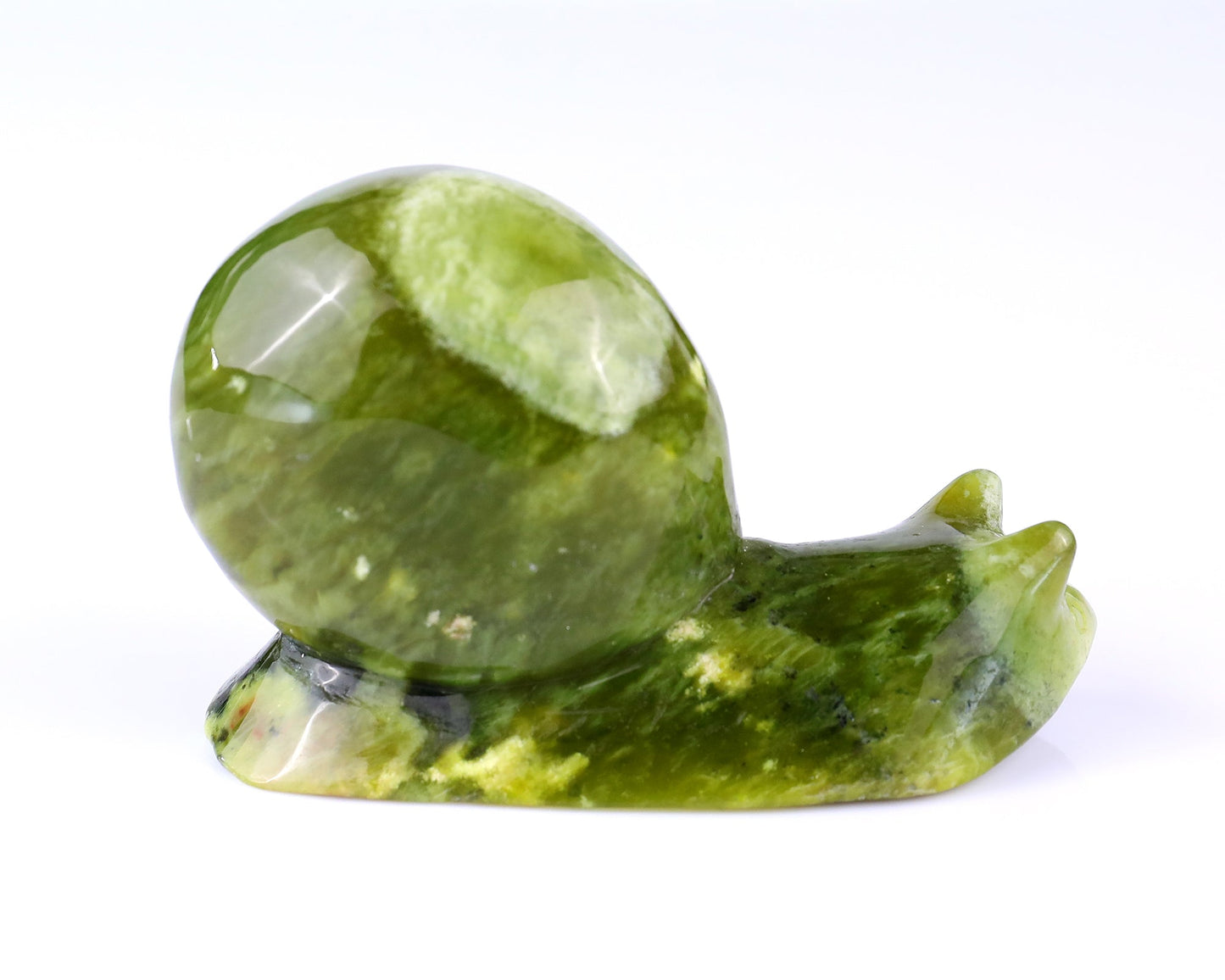 Nicedony 4.1" New Jade Hand Carved Crystal Snail Sculpture - View 11