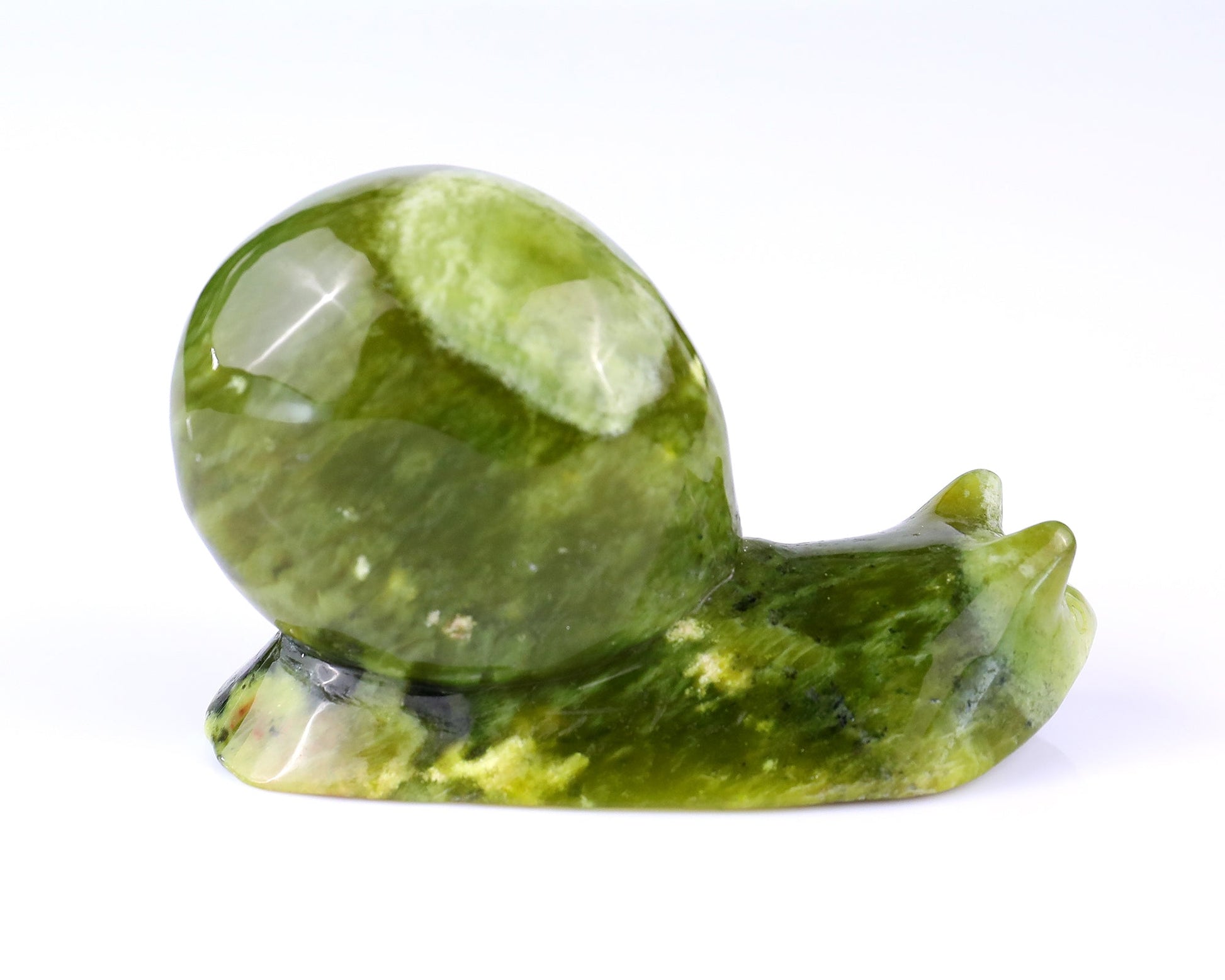 Nicedony 4.1" New Jade Hand Carved Crystal Snail Sculpture - View 11