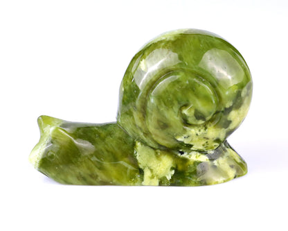 Nicedony 4.1" New Jade Hand Carved Crystal Snail Sculpture - View 8