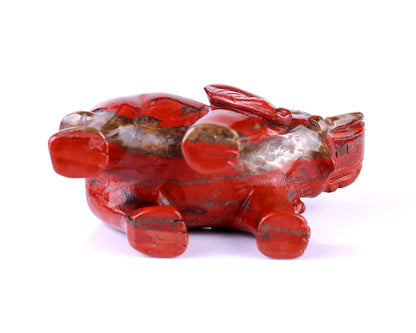 Nicedony 4.2" Red Jasper Hand Carved Crystal Elephant Sculpture - View 18