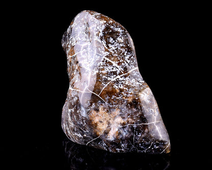 Nicedony 4.3" Chalcedony Hand Carved Crystal Squirrel Sculpture - View 4