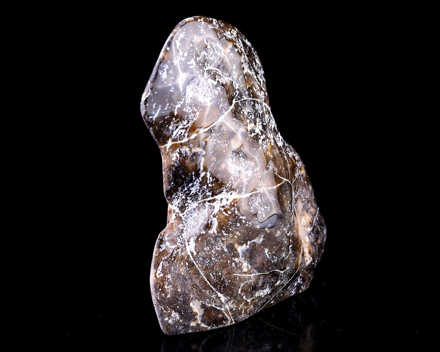 Nicedony 4.3" Chalcedony Hand Carved Crystal Squirrel Sculpture - View 6