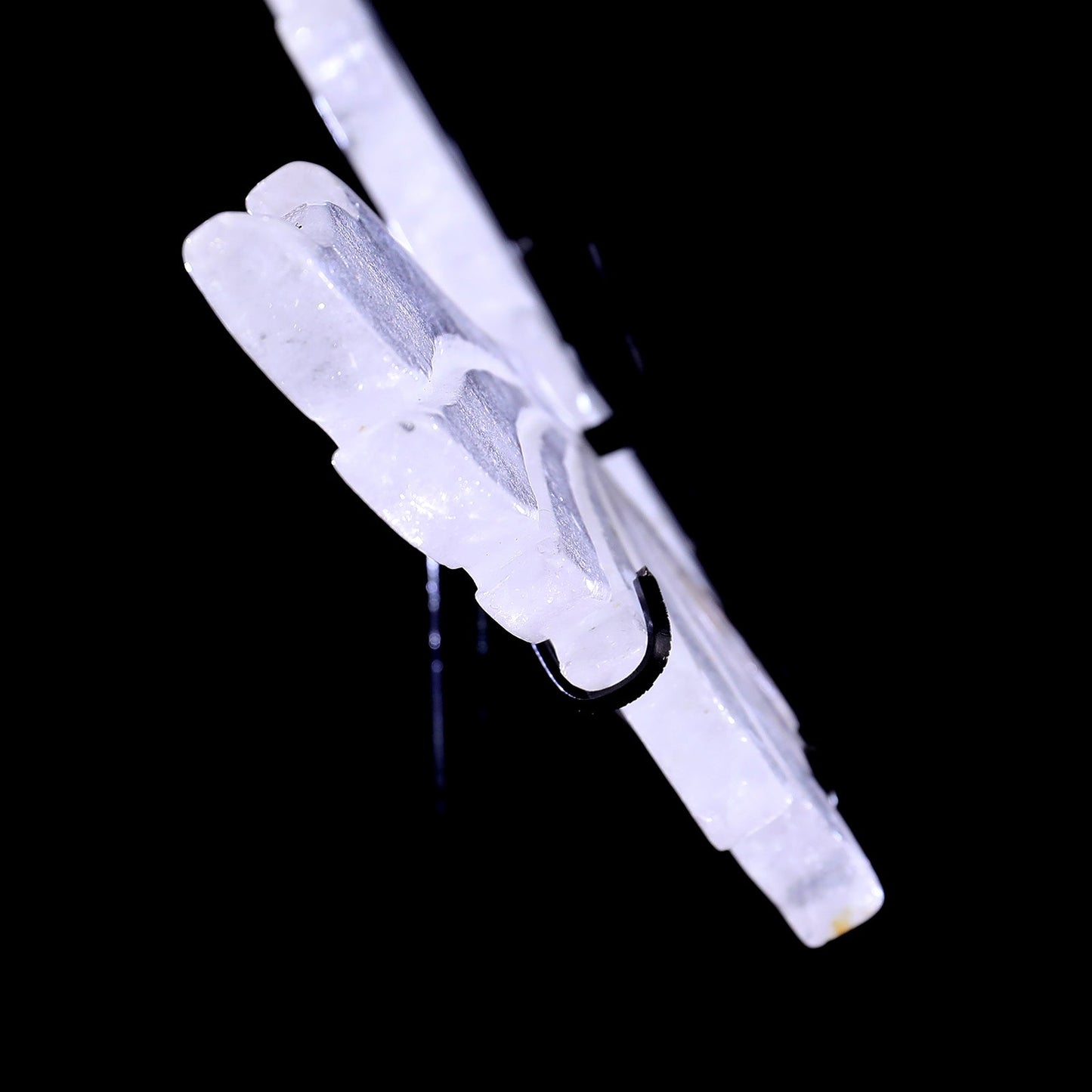 Nicedony 4.3" Quartz Rock Hand Carved Crystal Spirit Wings Sculpture - View 6