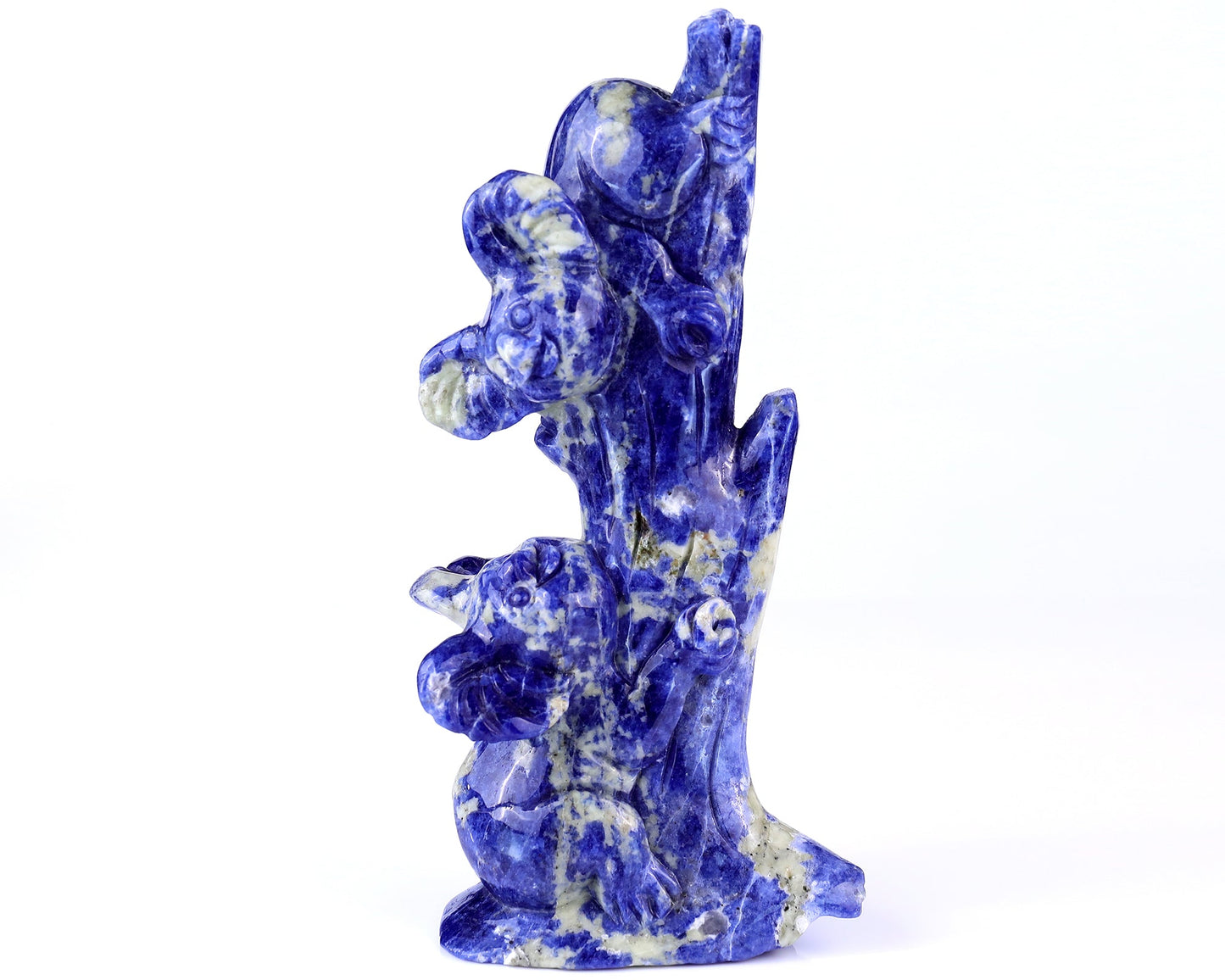 Nicedony 4.3" Sodalite Hand Carved Crystal Koalas Sculpture