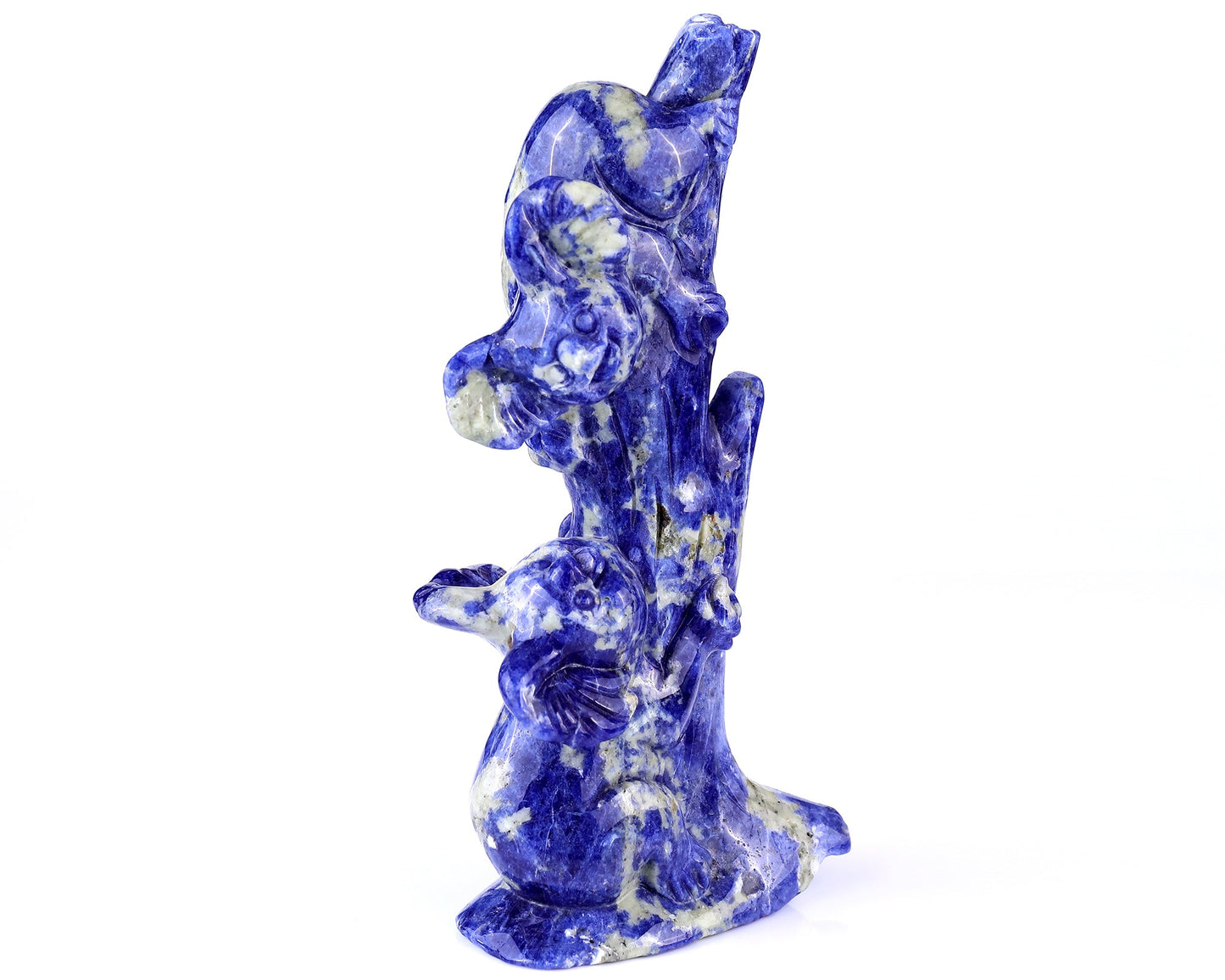 Nicedony 4.3" Sodalite Hand Carved Crystal Koalas Sculpture - View 2
