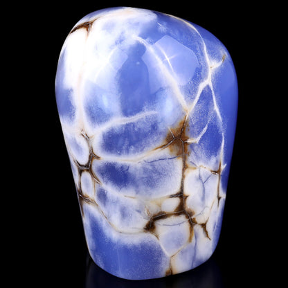 Nicedony 4.4" Blue Chalcedony Hand Carved Crystal Polished Stone - View 4