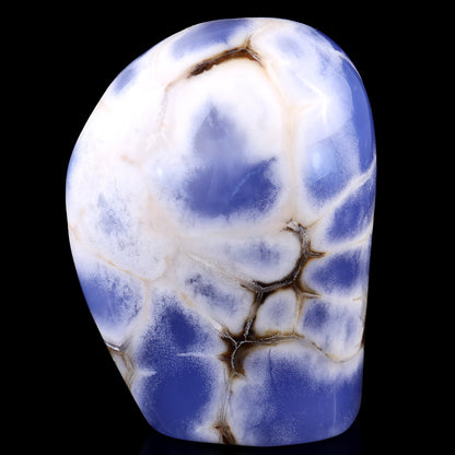 Nicedony 4.4" Blue Chalcedony Hand Carved Crystal Polished Stone - View 5