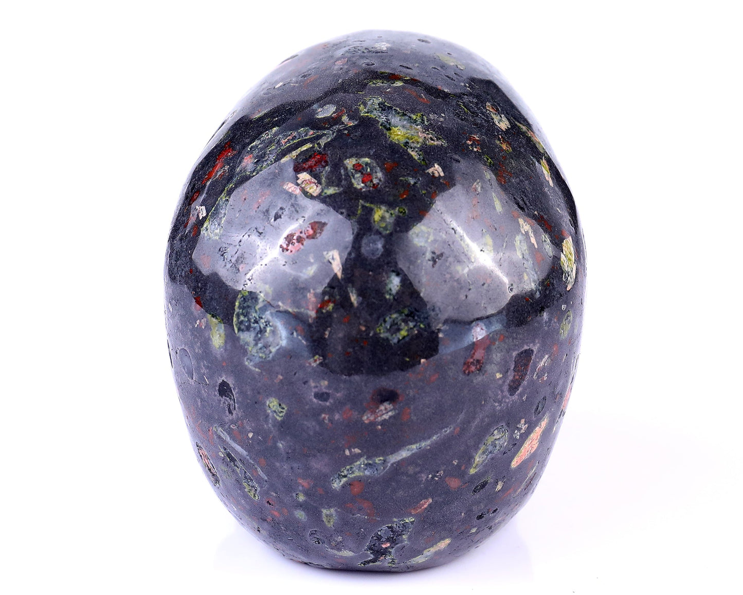 Nicedony 4.4" Plumite Hand Carved Crystal Realistic Skull Sculpture - View 5
