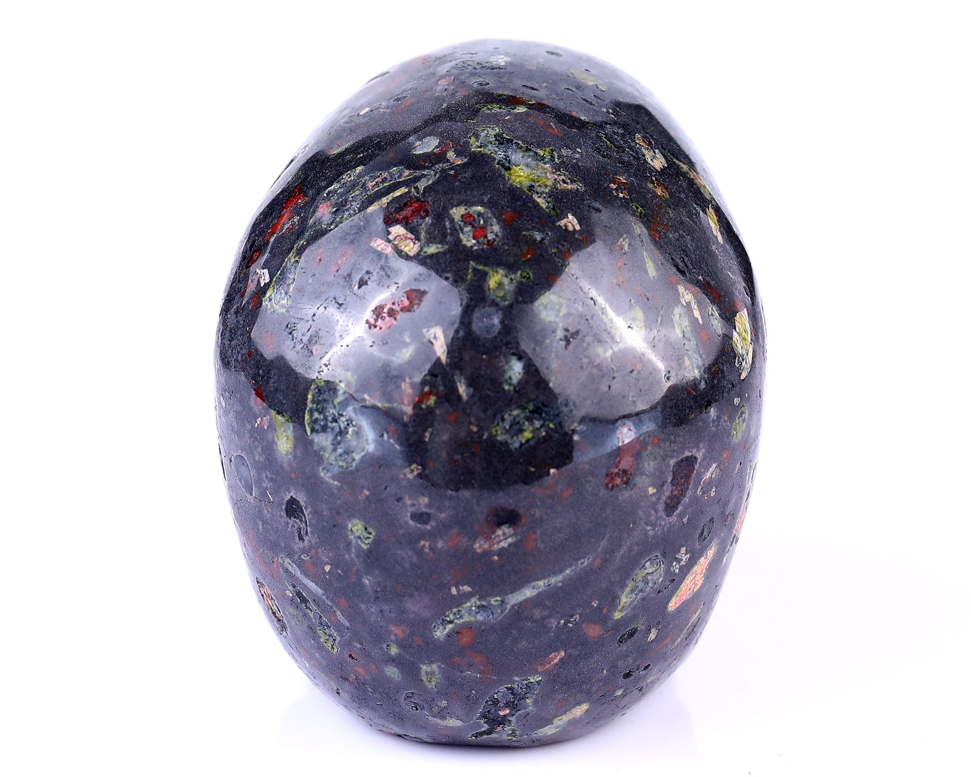 Nicedony 4.4" Plumite Hand Carved Crystal Realistic Skull Sculpture - View 5