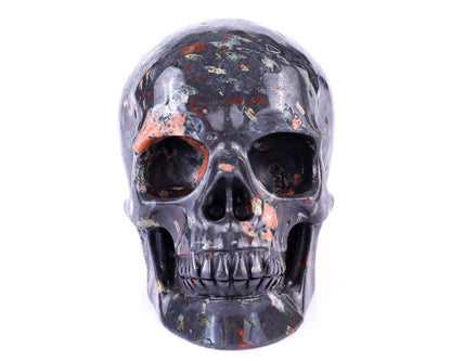 Nicedony 4.4" Plumite Hand Carved Crystal Realistic Skull Sculpture - View 2