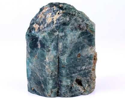 Nicedony 4.8" Blue Apatite Hand Carved Skull Sculpture - View 5