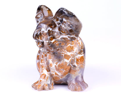 Nicedony 4.9" Chalcedony Hand Carved Crystal Koala Sculpture - View 2