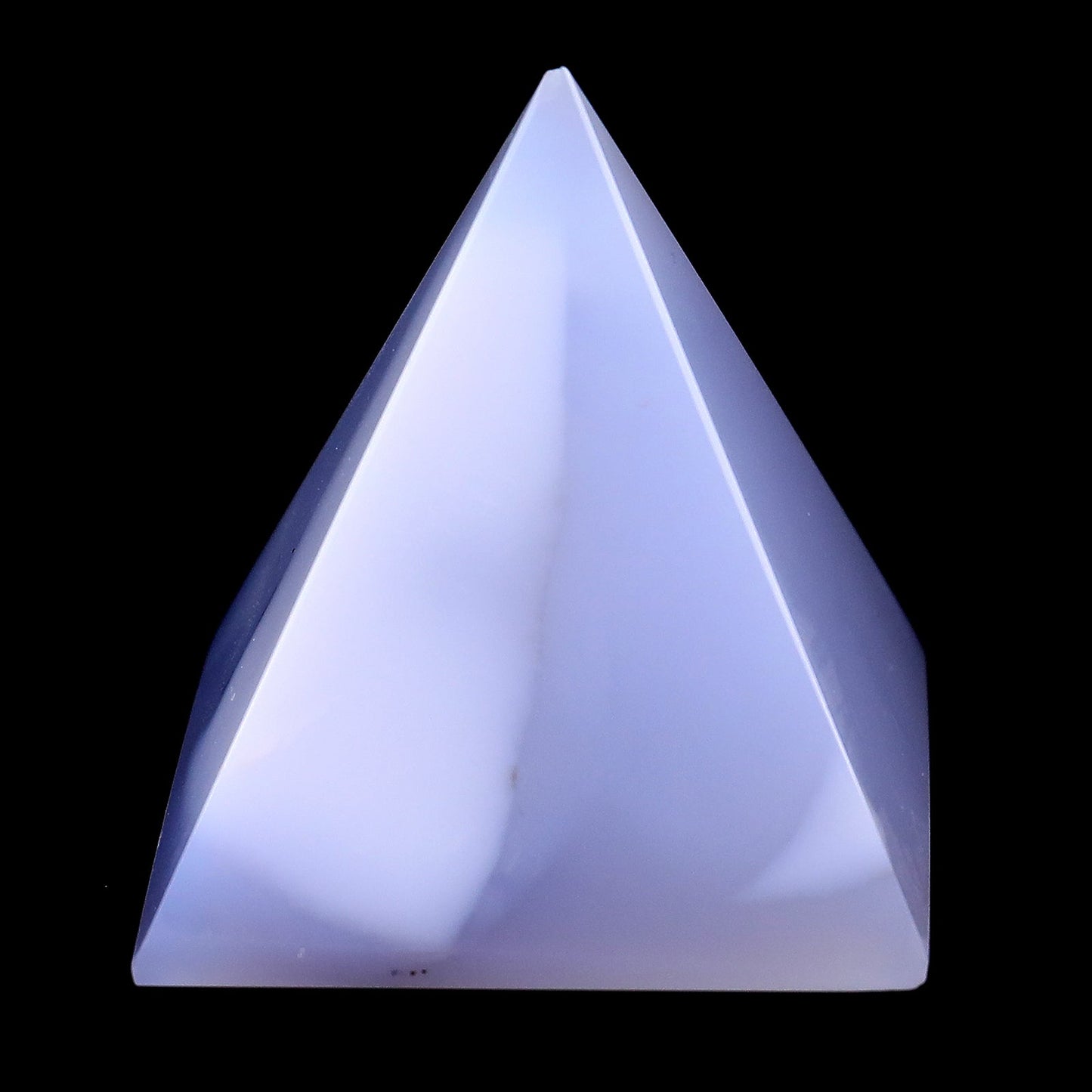 Nicedony 48mm Blue Chalcedony Hand Carved Crystal Pyramid - View 4